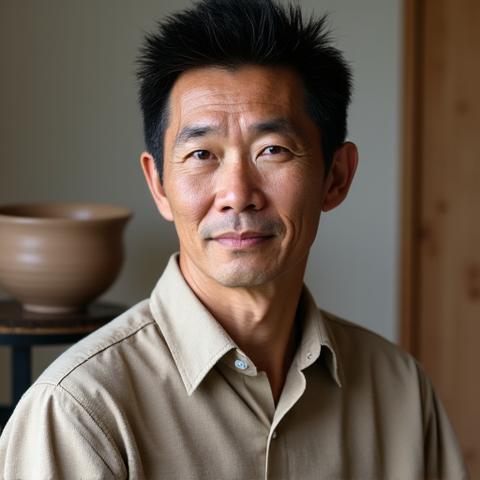 陶芸家 佐藤健太のポートレート