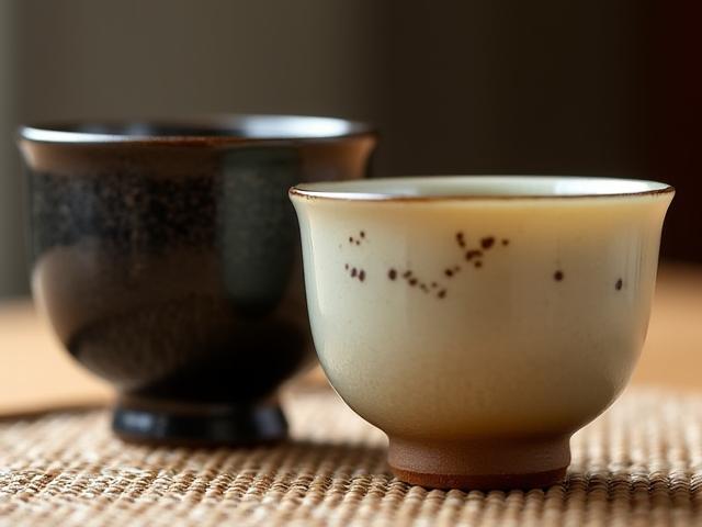 落ち着いた色合いの湯呑